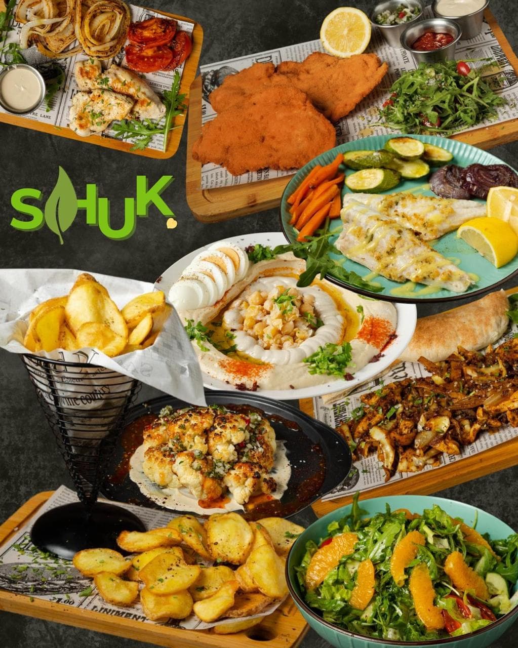 Abundant mezze spread to share